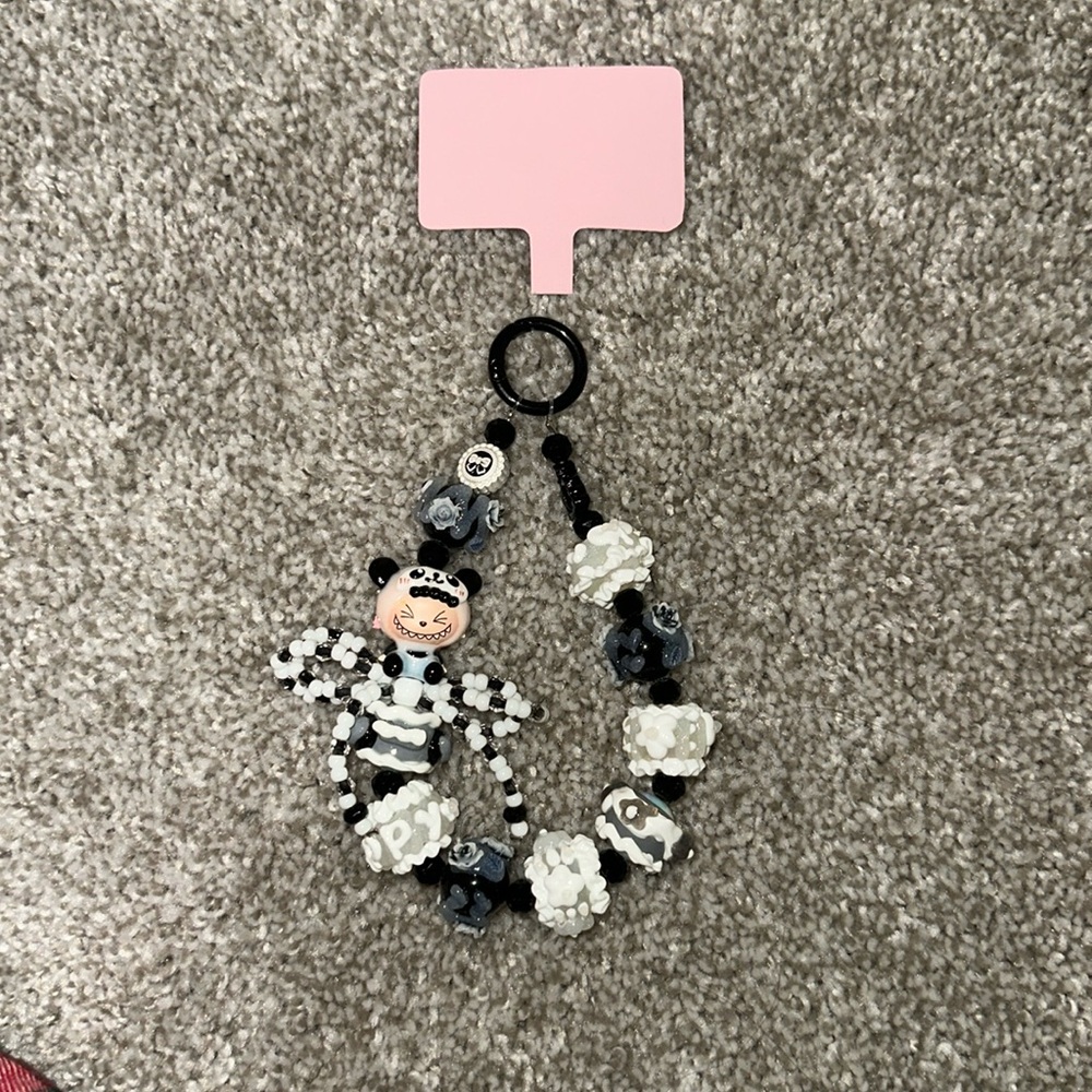Redesign labubu pop bean phone strap/key ring